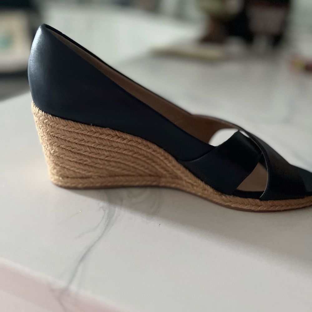 Jack Rogers Elegant Navy Wedges